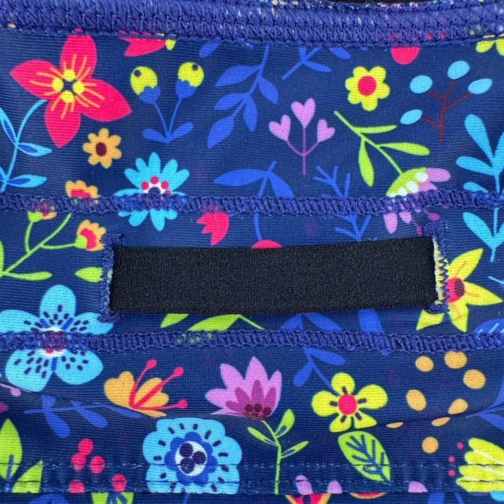 Moteepi Skort Skirt Golf Pickleball High Waist Stretch Floral Blue Womens XL